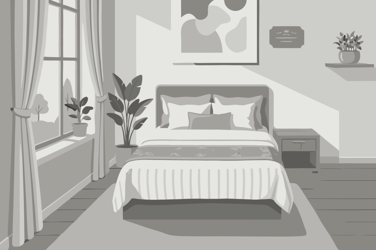 Cama de Solteiro em Dormitório Feminino